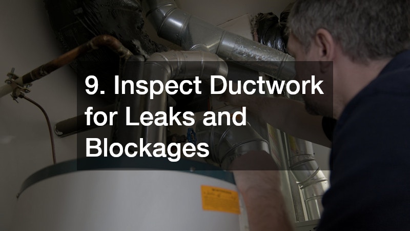 inspecting the ductwork